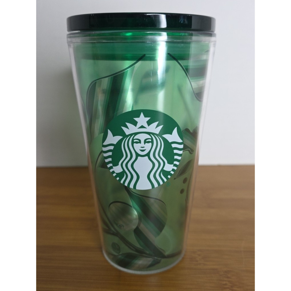 Starbucks Green Cup 16 Oz Coffee Cold Tumbler Cup with Lid and NO Straw 2021